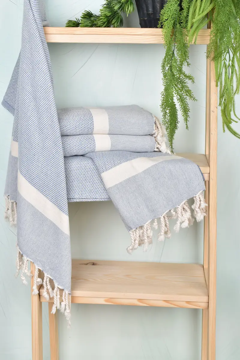House Warming Gift, Handmade Gift, Beach Towel Monogram, Personalized Gift, 70x36 Cotton Striped Towel, Girls Weekend Favors, Home Decor Gifts - 6
