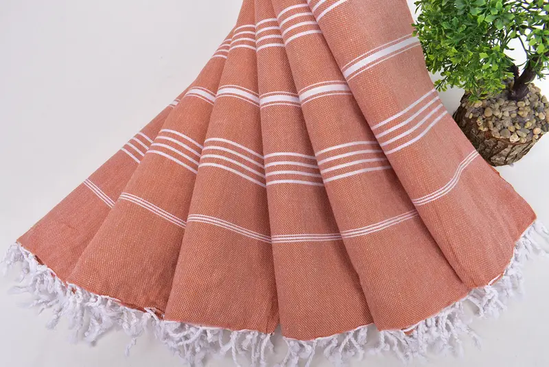 Authentic Turkish hammam peshtemal, Personalized Beach Towel, Merry Christmas Gifts, Wedding Gift, 70x40 Cotton Striped Towel, Bridesmaid Gift Towel - 4