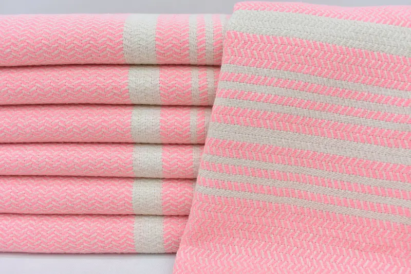 Personalized Hand Towel, Bathroom Towels, 40x18 Cotton Striped Towel, Monogram Kitchen Towel, Guest Towel, Maid Of Honor Gift, Custom Wedding Gifts - 3