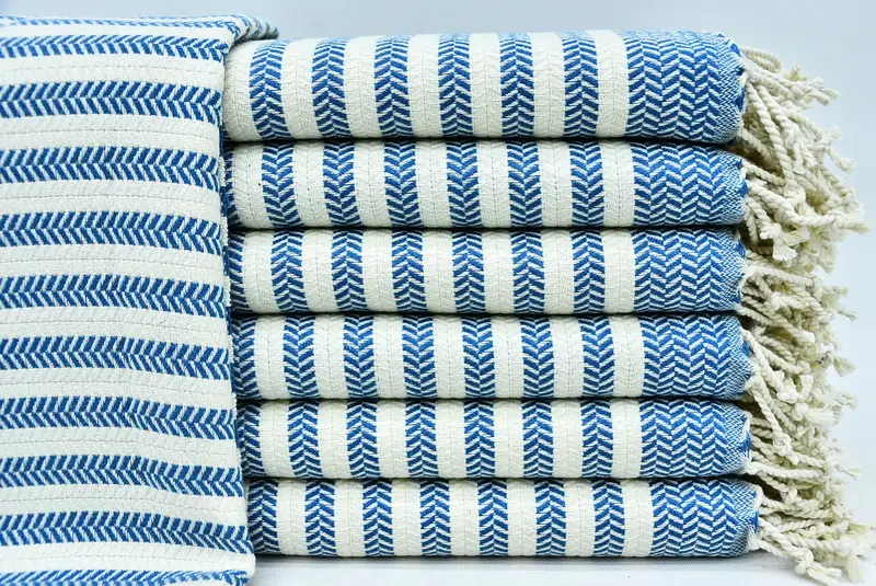 70x40 Cotton Chevron Towel, Quick-dry travel peshtemal towel, Bachelorette Party Gift, Sand-free towel, Bachelorette Gifts, Gift For Bride - 1