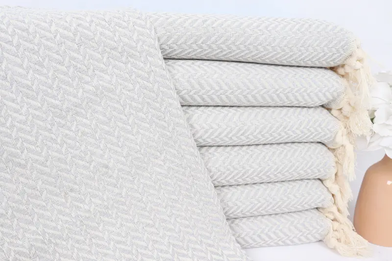 Bathroom Towels, Bachelorette Party Items, Monogram Hand Towel, 36x18 Cotton Chevron Towel, Home Decor Towel, Wedding Favors, Xmas Gifts - 1