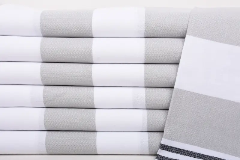 Pequeñas toallas de baño, regalos personalizados, regalos de despedida de soltera, toalla navideña, toalla de soltera, toalla de cocina monograma, toalla a rayas de algodón 40x24 - 2