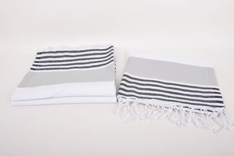 Pequeñas toallas de baño, regalos personalizados, regalos de despedida de soltera, toalla navideña, toalla de soltera, toalla de cocina monograma, toalla a rayas de algodón 40x24 - 7