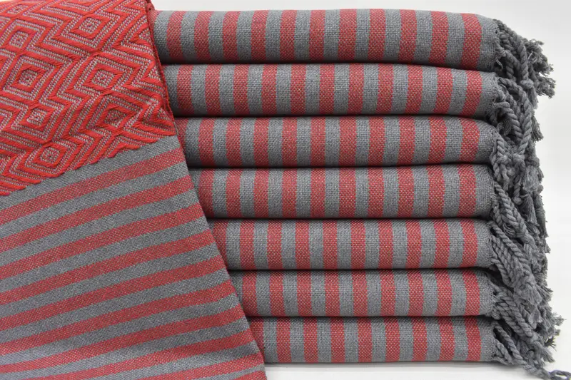 Monogram Beach Towel, Turkish bath towel, Embroidery Towels, Gifts For Him, 70x40 Cotton Diamond Towel, Turkish beach towel with fringe - 3