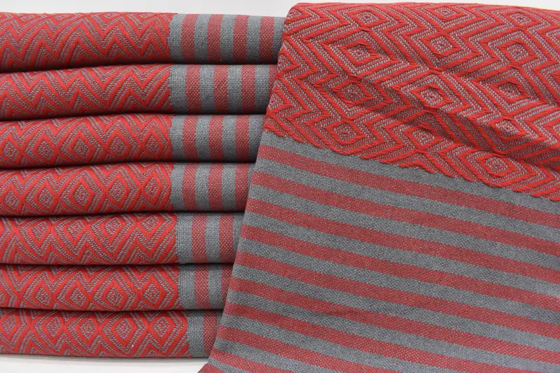 Monogram Beach Towel, Turkish bath towel, Embroidery Towels, Gifts For Him, 70x40 Cotton Diamond Towel, Turkish beach towel with fringe - 1
