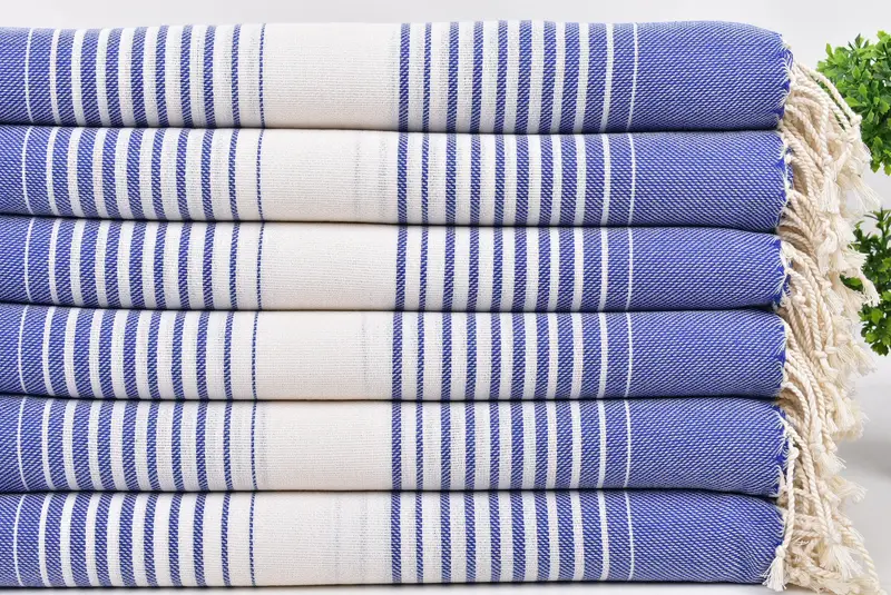 60x38 Cotton Striped Towel, Organic Turkish towel, Xmas Gifts, Turkish beach towel with fringe, Personalized Gifts, Cute Beach Towel, Wedding Favors - 3