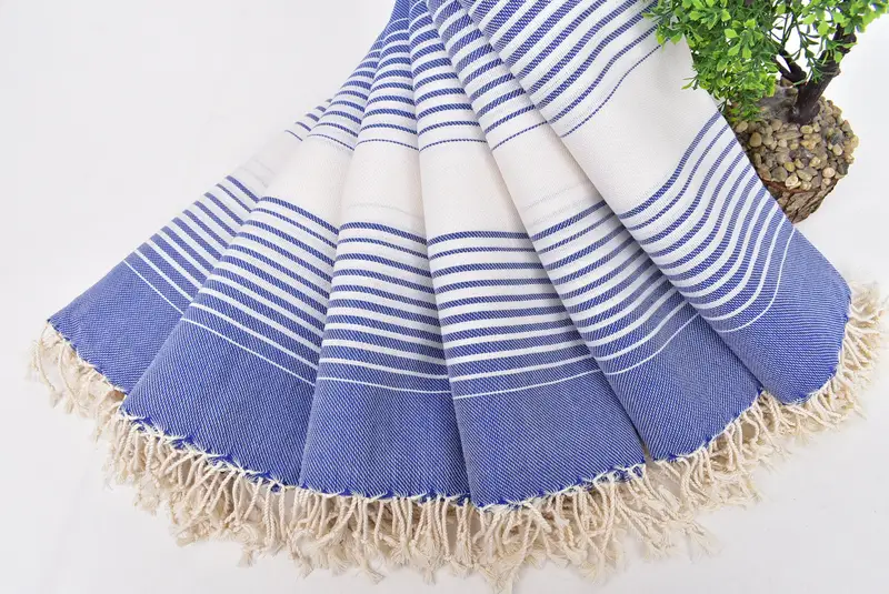 60x38 Cotton Striped Towel, Organic Turkish towel, Xmas Gifts, Turkish beach towel with fringe, Personalized Gifts, Cute Beach Towel, Wedding Favors - 4