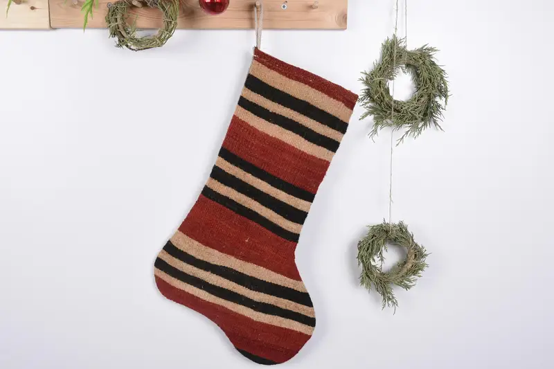 19-Zoll-Kelim-Weihnachtsschmuck-Strumpf, festliche Weihnachtsdekoration