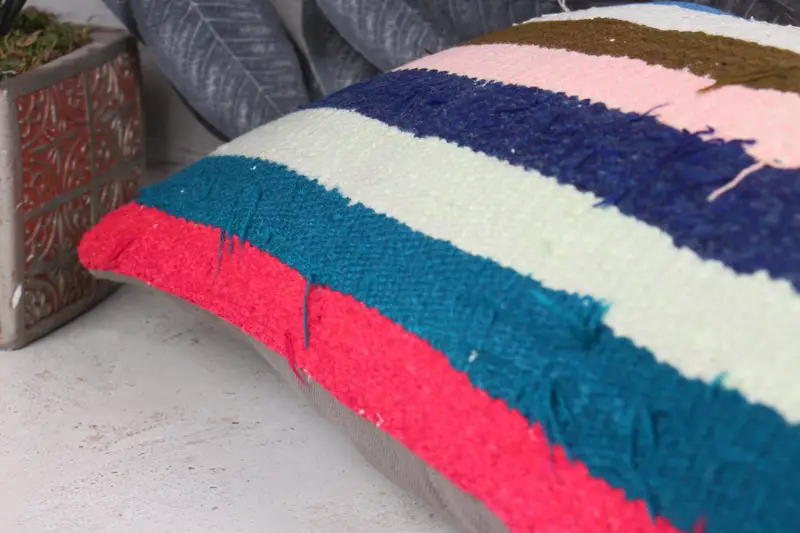 Christmas Pillow Case, Ethnic Throw Pillow Cover, Throw Kilim Pillow, 12x24 White Pillow Cover, Vintage Kilim Pillow, Pillow Sham, Gift Pillow - 7