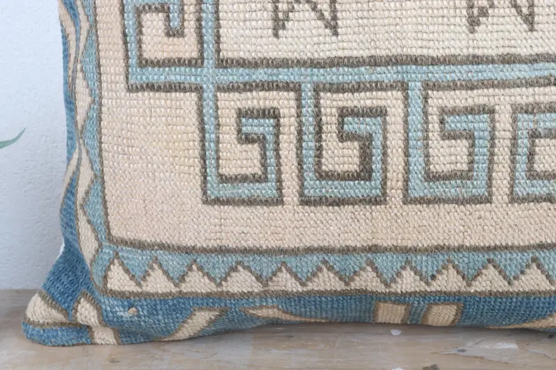 24x24 Beige Cushion, Interior Designer Pillow, Pillow, Pillow for Couch, Morroccon Kilim Cushion Cushion Cover, Boho Pillow Sham Cover - 3