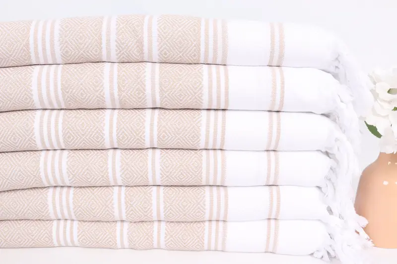 Personalized Hand Towel, Turkish Towel Hand Towel, Beach Theme Wedding Gift, Personalized Gift, 40x18 Cotton Diamond Towel, Valentines Day Gift - 3