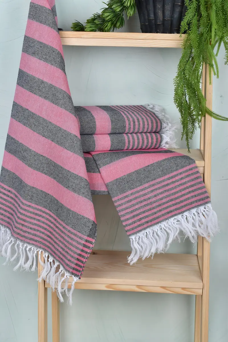 68x36 Cotton Striped Towel, Quick-Dry Beach Towel, Turkish beach towel, Bridesmaid Gifts, Eco-Friendly Turkish Towel, Wedding Gift For Bride - 6