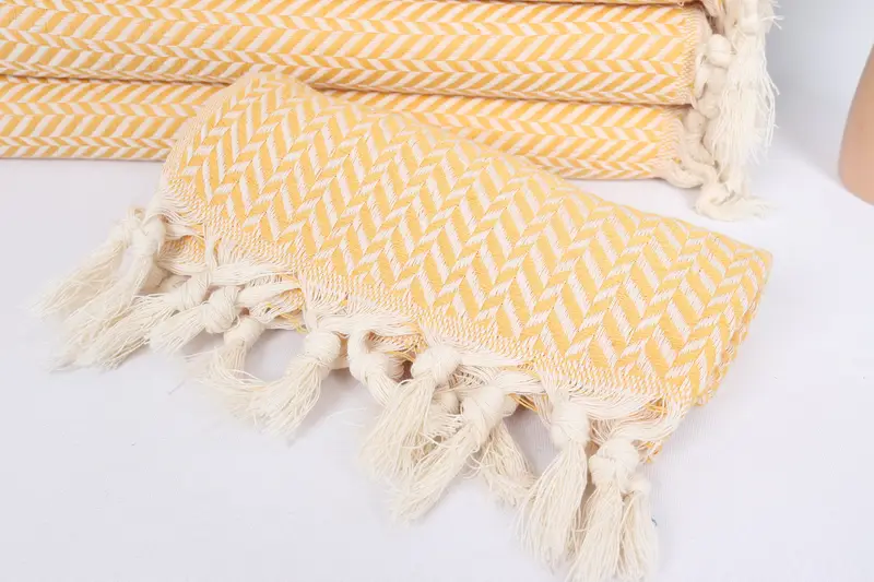 Gift For Bride, Monogram Hand Towel, Custom Hand Towel, Organic Towel, Summer Towel, Monogrammed Hand Towel, 36x18 Cotton Chevron Towel, Xmas Gifts - 4