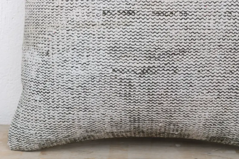 Kilim Cushion Sham, 20x20 White Cushion, Boho Chic Pillow Cover, Boho Pillow, Pillow for Couch, Ethnic Cushion, Pillow Cover, Tribal Pillow Sham - 3