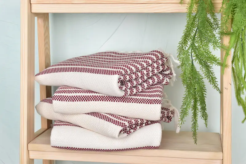70x40 Cotton Striped Towel, Wedding Gifts Towel, Gift For Mom, Sand-free towel, Personalized Turkish Towel, Antibacterial Turkish peshtemal towel - 13