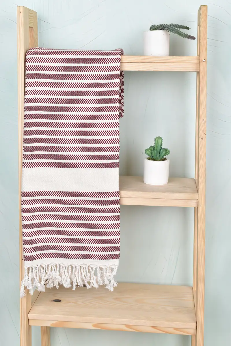 70x40 Cotton Striped Towel, Wedding Gifts Towel, Gift For Mom, Sand-free towel, Personalized Turkish Towel, Antibacterial Turkish peshtemal towel - 16