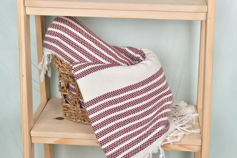 70x40 Cotton Striped Towel, Wedding Gifts Towel, Gift For Mom, Sand-free towel, Personalized Turkish Towel, Antibacterial Turkish peshtemal towel - 8