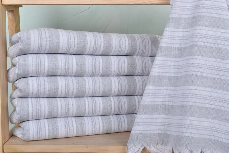 Bridal Gifts, Lightweight Turkish towel, Luxury towel, Beach Towel Personalized, Wedding Towel, 70x40 Cotton Striped Towel, Cotton towel - 2