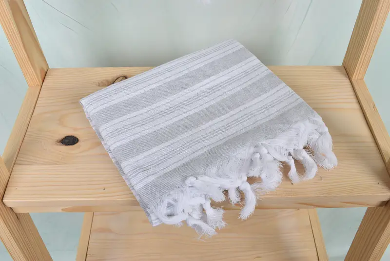 Bridal Gifts, Lightweight Turkish towel, Luxury towel, Beach Towel Personalized, Wedding Towel, 70x40 Cotton Striped Towel, Cotton towel - 5