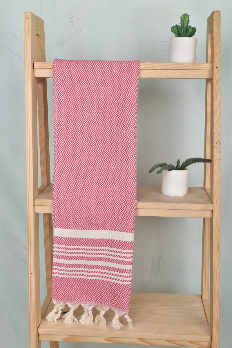 Turkish Tea Towel, Monogram Tea Towel, 40x18 Cotton Striped Towel, Personalized Hand Towel, Personalized Home Gift Wedding, Personalized Dish Towel - 8