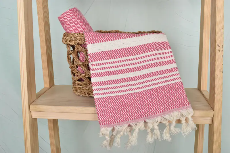 Turkish Tea Towel, Monogram Tea Towel, 40x18 Cotton Striped Towel, Personalized Hand Towel, Personalized Home Gift Wedding, Personalized Dish Towel - 4