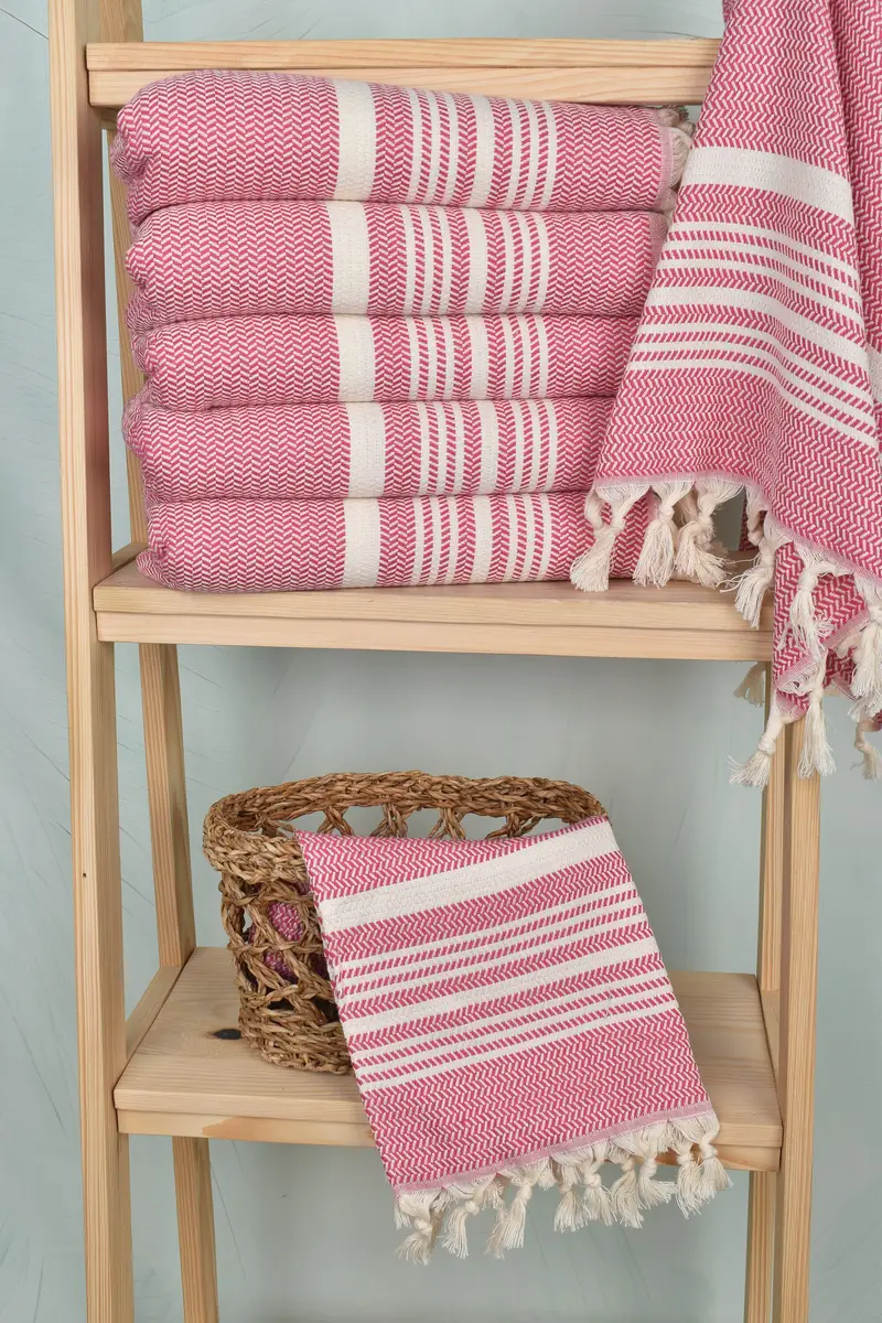 Turkish Tea Towel, Monogram Tea Towel, 40x18 Cotton Striped Towel, Personalized Hand Towel, Personalized Home Gift Wedding, Personalized Dish Towel - 3