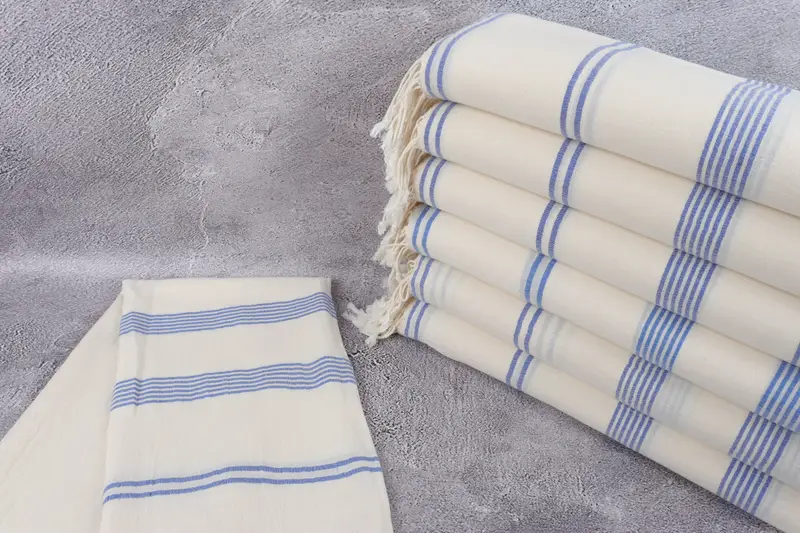 Merry Christmas Gifts, Personalized Gift, 80x36 Cotton Striped Towel, Florida Bachelorette Party Favors, Travel towel, Personalized Wedding Gift - 2