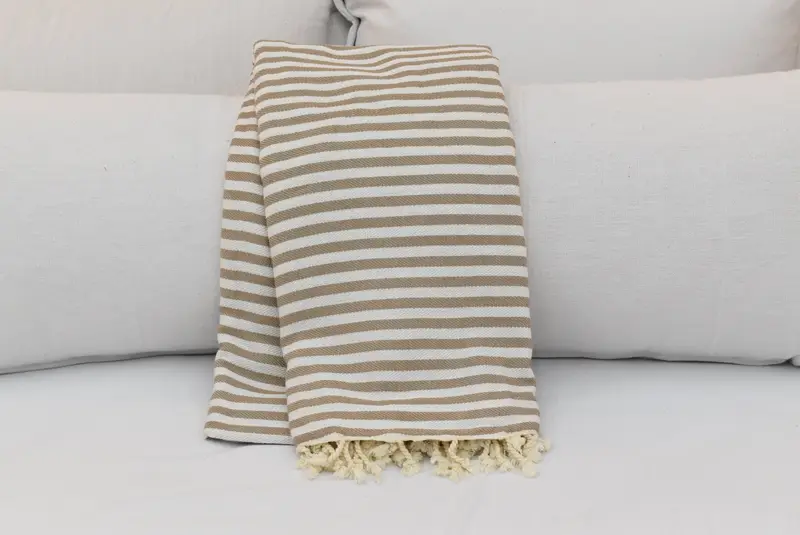 Woven Throw Blanket, Bridesmaid Gifts, Personalized Gifts, Maid Of Honor Gift, 104x76 Cotton Striped Towel, Halloween Bachelorette Party - 4