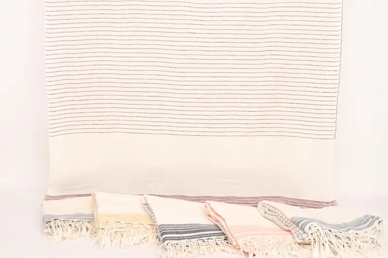 Personalized Gift, Custom Wedding Gift, 68x36 Cotton Striped Towel, Sand-resistant Turkish towel for the beach, Gift For Mom, Sand-free towel - 8