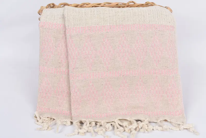 Monogrammed Hand Towel, Personalized Gifts, Best Friend Gift, Bridesmaid Gift Towel, Monogram Kitchen Towel, 40x20 Linen Kilim Design Towel - 5
