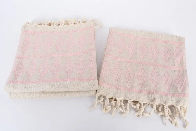 Monogrammed Hand Towel, Personalized Gifts, Best Friend Gift, Bridesmaid Gift Towel, Monogram Kitchen Towel, 40x20 Linen Kilim Design Towel - 7