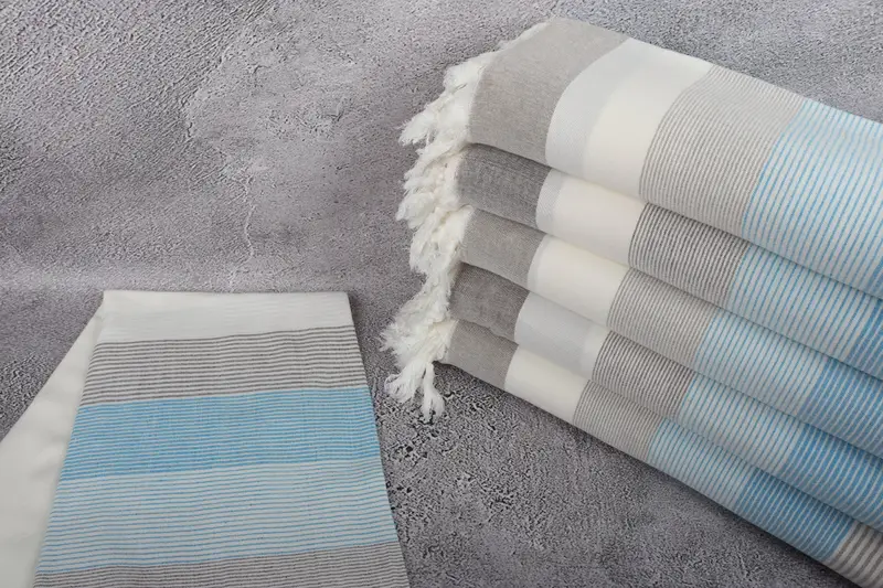Large Turkish Towel, Scarf Towel, Home Decor Gifts, Bachelor Party Gifts, 68x40 Cotton Striped Towel, Bachelorette Party Gifts, Summer Gift - 2