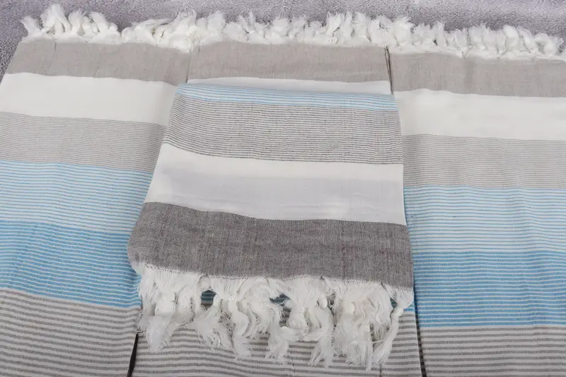 Large Turkish Towel, Scarf Towel, Home Decor Gifts, Bachelor Party Gifts, 68x40 Cotton Striped Towel, Bachelorette Party Gifts, Summer Gift - 4