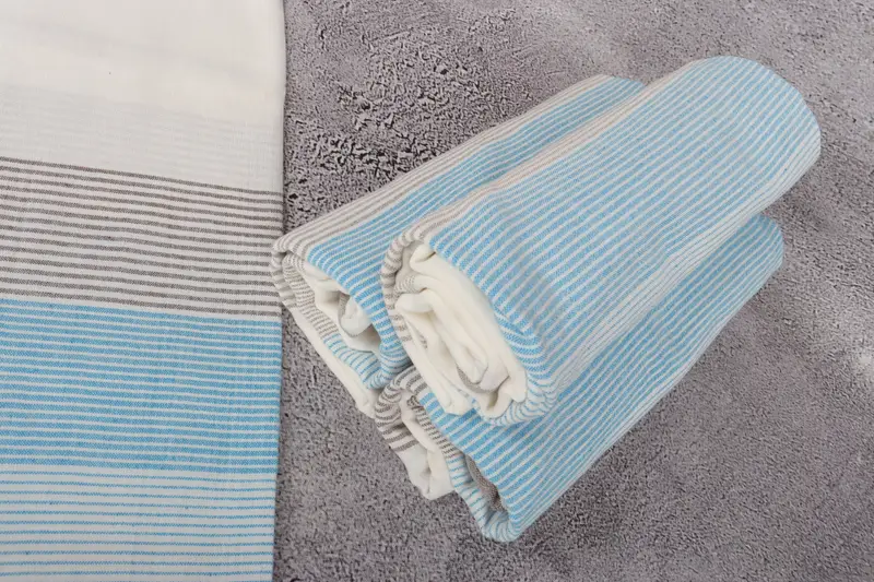 Large Turkish Towel, Scarf Towel, Home Decor Gifts, Bachelor Party Gifts, 68x40 Cotton Striped Towel, Bachelorette Party Gifts, Summer Gift - 8