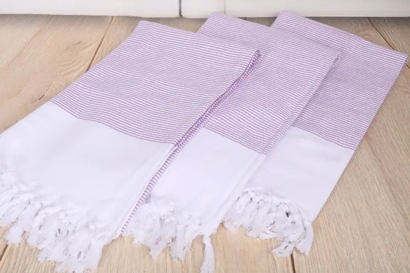 Gift Towel, Embroidered Towel, 70x40 Cotton Striped Towel, Quick-drying cotton Turkish beach towel, Custom Wedding Gift, Bath towel - 6