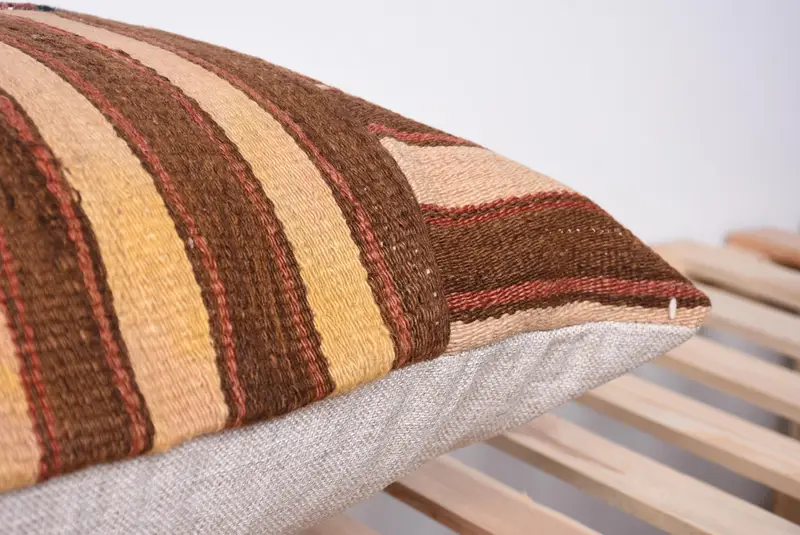 Bench Pillow Cover, Tapestry Pillow Cover, Vintage Kilim Pillow, Pillow Sham, Vintage Kilim Throw Pillow, Antique Pillows, 20x28 Red Pillow - 7