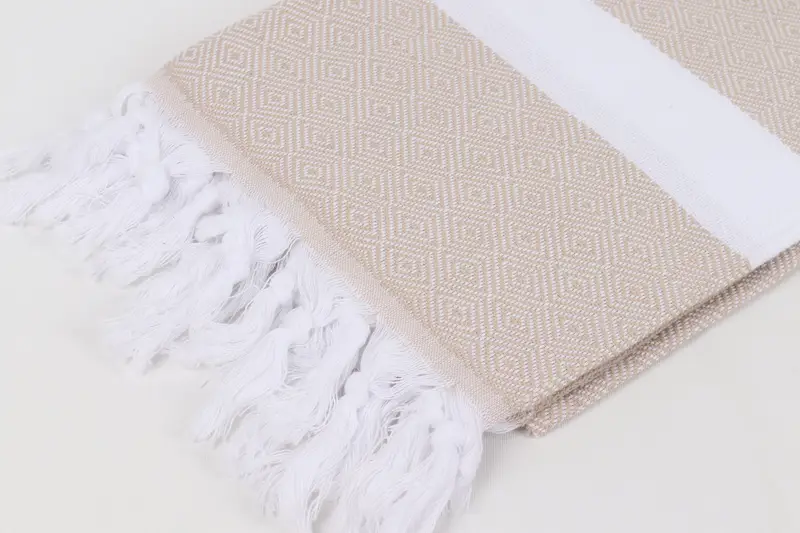Best Wedding Gift, Quick-dry peshtemal, Engagement Gift, Monogram Turkish Towel, Wedding Hand Made Gift, Thin towel, 70x40 Cotton Diamond Towel - 7