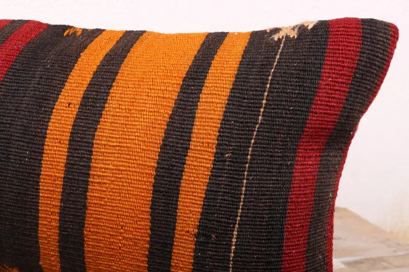 12x24 Red Pillow Case, Colorful Pillow Case, Vintage Kilim Pillow, Muted Pillow, Interior Designer Pillow, Vintage Pillow, Pillow Cover - 5