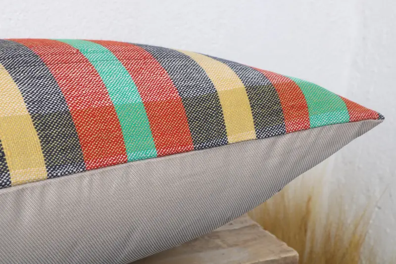 Vintage Kilim Throw Pillow, Gift Pillow, Outdoor Cushion Cover, 16x24 Rainbow Cushion, Throw Kilim Pillow, Colorful Pillow Case, Pillow Cover - 6