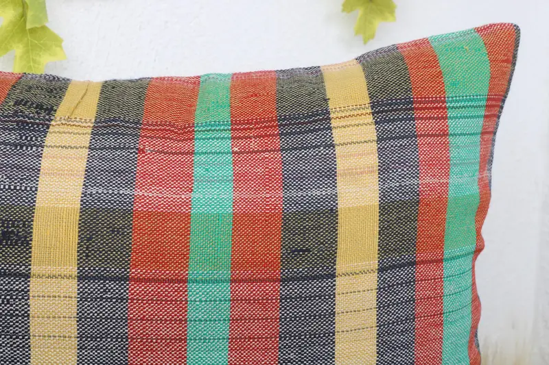 Vintage Kilim Throw Pillow, Gift Pillow, Outdoor Cushion Cover, 16x24 Rainbow Cushion, Throw Kilim Pillow, Colorful Pillow Case, Pillow Cover - 5