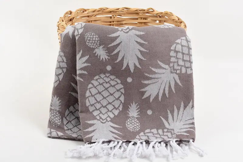 Quick-dry towel, Scarf Towel, Bachelorette Party Favors, 70x36 Cotton Pineapple Design Towel, Best Friend Christmas Gift, Personalized Turkish Towel - 5