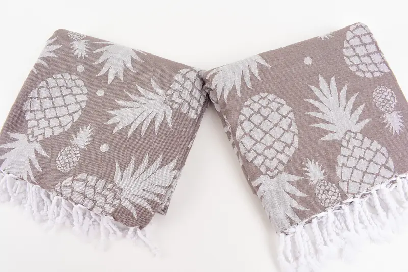 Quick-dry towel, Scarf Towel, Bachelorette Party Favors, 70x36 Cotton Pineapple Design Towel, Best Friend Christmas Gift, Personalized Turkish Towel - 6