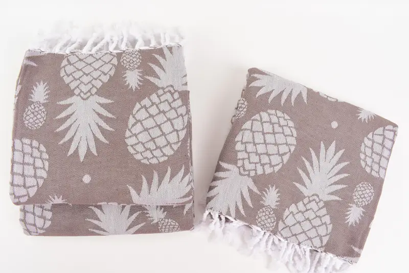 Quick-dry towel, Scarf Towel, Bachelorette Party Favors, 70x36 Cotton Pineapple Design Towel, Best Friend Christmas Gift, Personalized Turkish Towel - 7