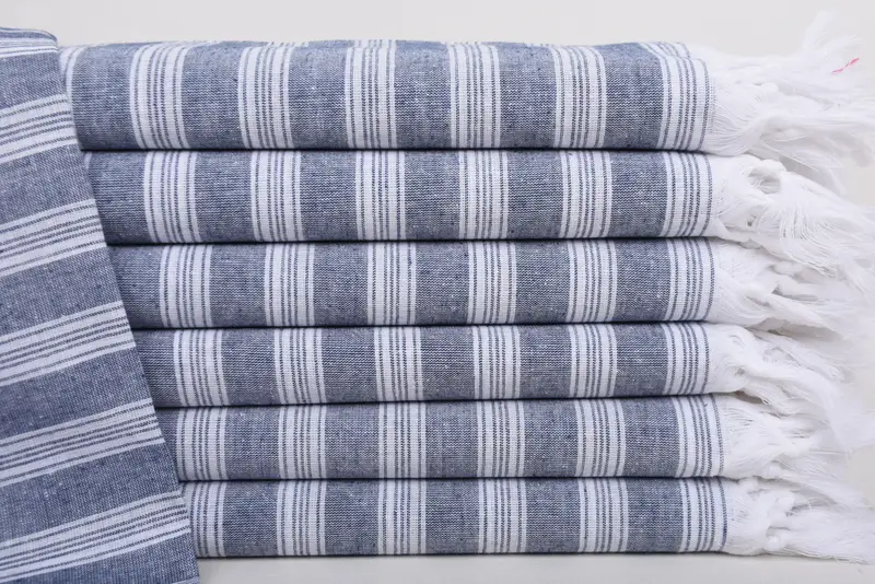 Scarf Towel, Embroidered Towel, Family Gift, Gifts For Him, Custom Bath Towel, Housewarming Gift, 70x40 Cotton Striped Towel, Turkish hand towel