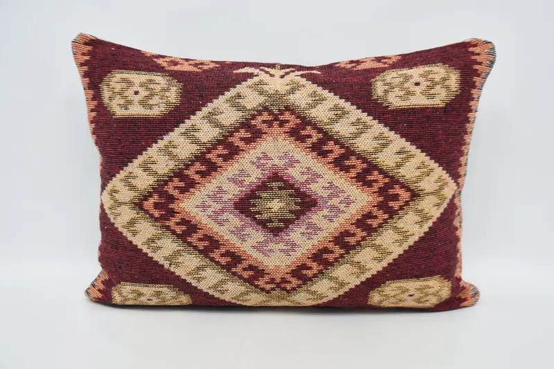 Kilim Pillow, Pillow for Couch, Cushion Cover, Personalized Gift Pillow Cushion Cover, Kilim Cushion Sham, 20x28 Red Pillow Case - 5
