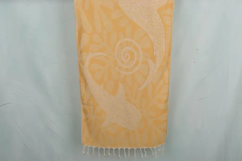 40x18 Cotton Whale Design Towel, Bachelorette Party Favor, Housewarming Gift, Turkish Tea Towel, Turkish Hand Towel, Turkish Towel Hand Towel - 1