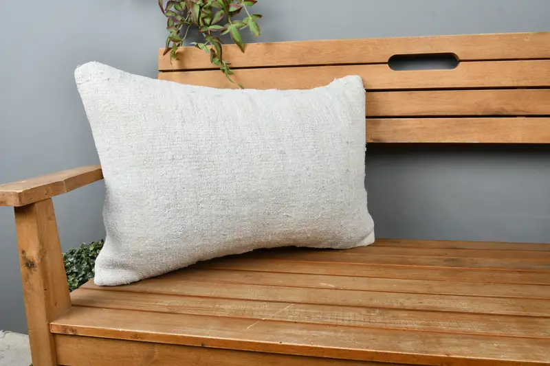 Pillow for Couch, 16x24 Beige Cushion Cover, Boho Throw Pillow, Cushion Case, Farmhouse Pillow Case, Turkish Pillow, Gift Pillow - 1
