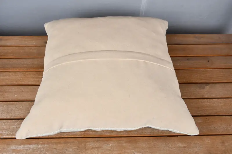 18x18 White Pillow, Decorative Pillow Cover, Bed Pillow, Interior Designer Pillow, Throw Kilim Pillow, Pillow for Sofa, Pillow Sham - 5