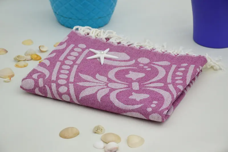 Wedding For Favor, Housewarming Gift, 70x40 Cotton Round Design Towel, Peshtemal Towel, Bachelorette Party Gifts Bridesmaids, Best Beach Towel - 2