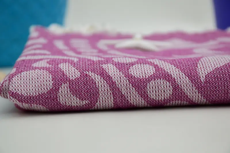 Wedding For Favor, Housewarming Gift, 70x40 Cotton Round Design Towel, Peshtemal Towel, Bachelorette Party Gifts Bridesmaids, Best Beach Towel - 3